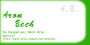 aron bech business card